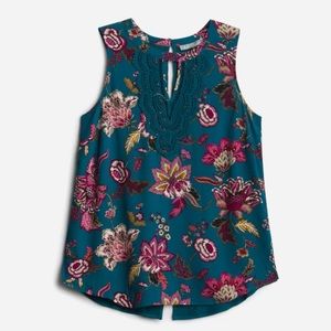 Daniel Rainn Quin Keyhole Crochet Top